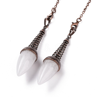 Natural Quartz Crystal Dowsing Pendulums G-L524-06R-07-1