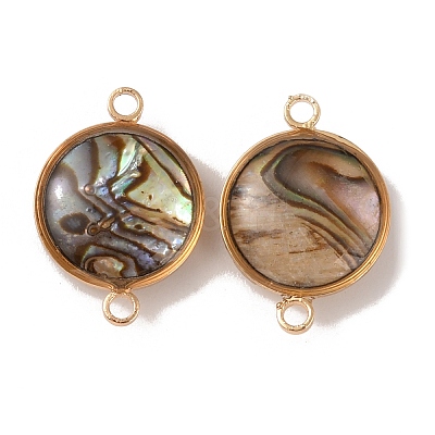 Natural Abalone Shell/Paua Shell Connector Charms KK-WH0031-05A-1
