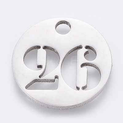 Non-Tarnish 304 Stainless Steel Pendants STAS-F233-26-P-1