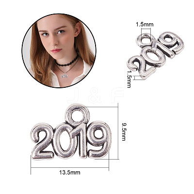 Tibetan Style Alloy Charms TIBE-PH0004-24AS-1