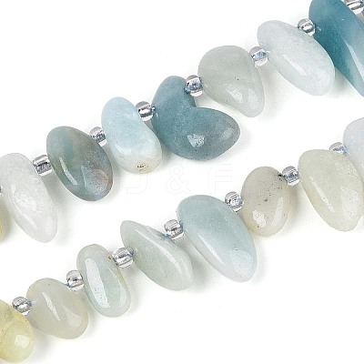 Natural Flower Amazonite Beads Strands G-Z091-A36-1