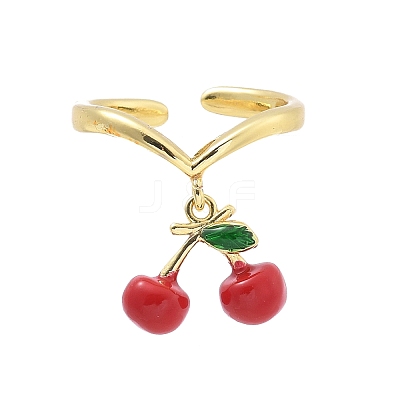 Brass with Enamel Cuff Rings LS-RJEW-Q019-02A-G-1