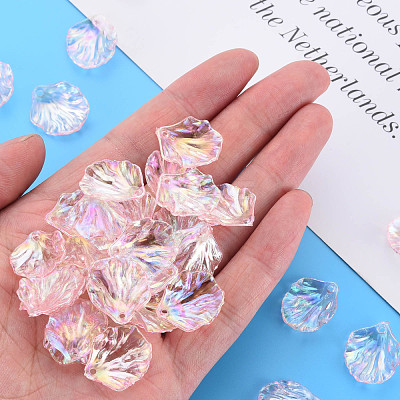 Transparent Acrylic Pendants MACR-S373-73-C04-1