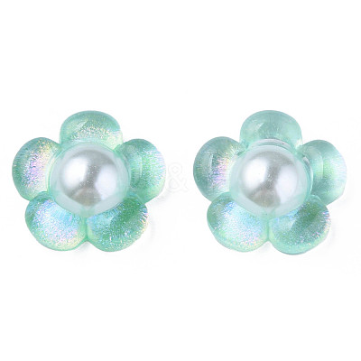 Translucent Epoxy Resin Cabochons CRES-N034-30B-1