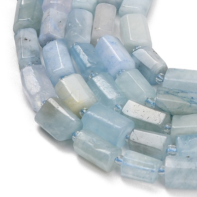 Natural Aquamarine Beads Strands GG-CBA7621-A01-01-1