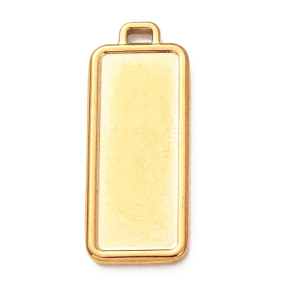 304 Stainless Steel Pendant Cabochon Settings STAS-Z204-04G-03-1