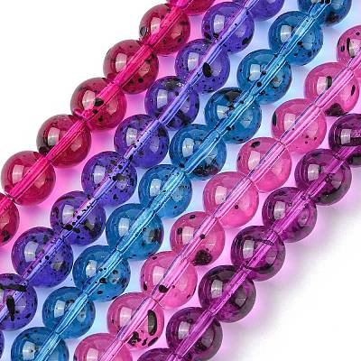 Glass Beads Strands GLAA-C017-10mm-M-1
