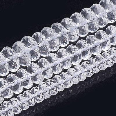 Synthetic Quartz Crystal Beads Strands G-S285-15-1
