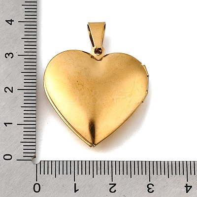 316 Stainless Steel Locket Pendants STAS-N0016-18C-G-1
