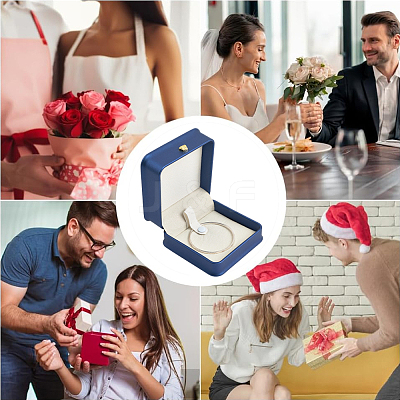1Pc PU Leather Jewelry Bangle Gift Storage Boxes CON-BBC0001-06-1