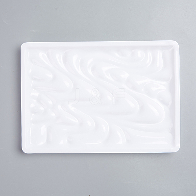 Plastic Imitation Ceramic Palettes TOOL-WH0121-10-1