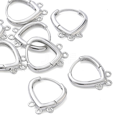 SHEGRACE Brass Hoop Earrings Findings XGR0159P-91P-1