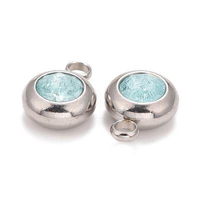 304 Stainless Steel Charms STAS-G133-13F-1