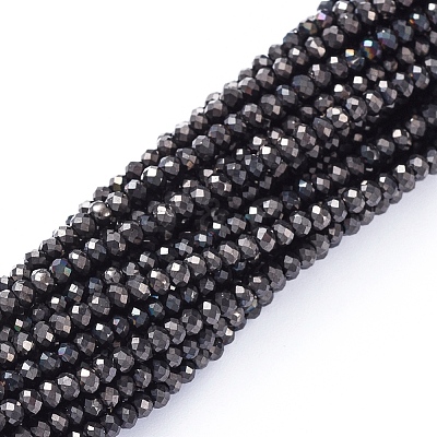 Electroplate Glass Beads Strands EGLA-F149-FP-07-1