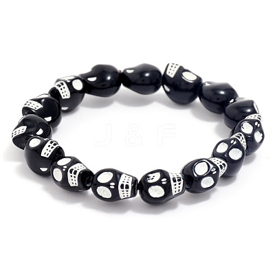 Resin Beaded Bracelets PW-WG98722-01-1