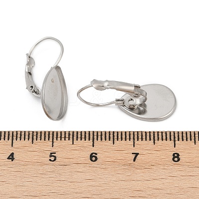 316 Stainless Steel Leverback Earring Findings STAS-Q353-03B-P-1