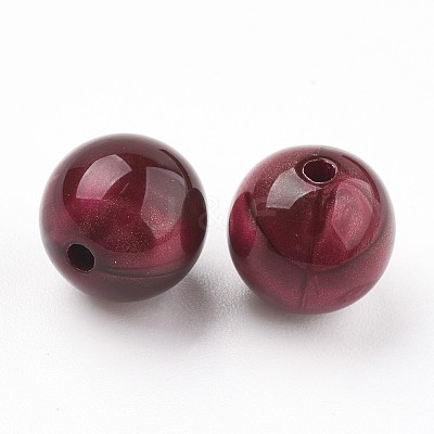 Acrylic Beads MACR-E025-21G-14mm-1