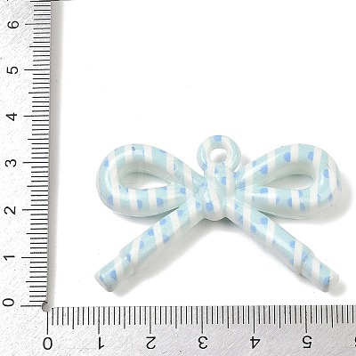 Opaque Printed Acrylic Pendants MACR-I040-01K-1