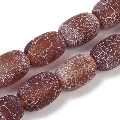 Natural Weathered Agate Beads Strands G-NH0047-B02-02-1