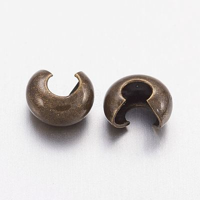 Brass Crimp Beads Covers KK-H289-NFAB-NF-1