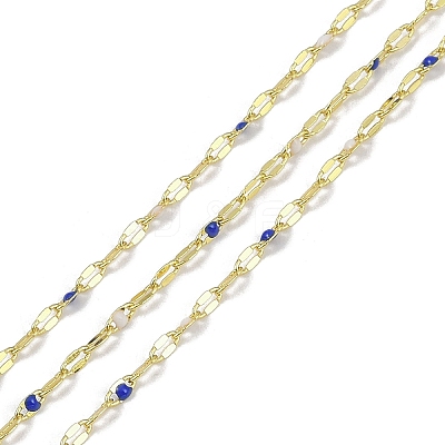 Rack Plating Brass Dapped Chains AJEW-Q153-03G-07-1