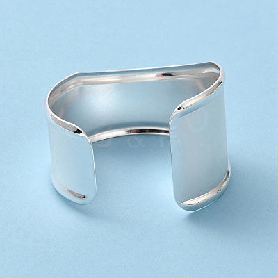 Rack Plating Brass Cuff Bangles BJEW-A137-02S-1