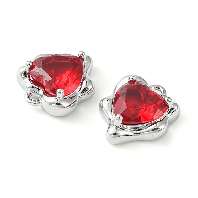 Brass Micro Pave Cubic Zirconia Charms KK-L208-06P-05-1