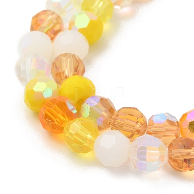 Electroplate Glass Beads Strands EGLA-P048-A07-1