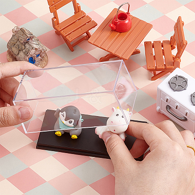 Transparent Acrylic Toys Action Figures Display Boxs ODIS-WH0030-73-1