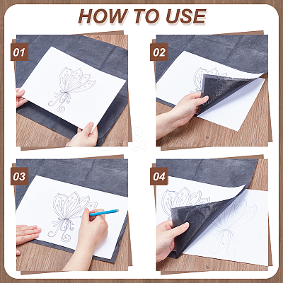 Graphite Transfer Tracing Paper AJEW-WH0816-059B-1