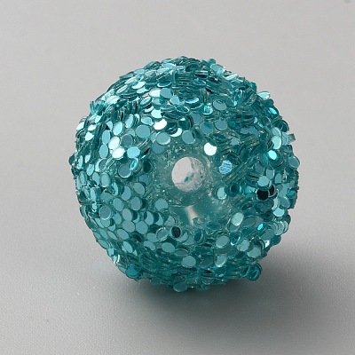 Opaque Acrylic Glitter Beads FIND-CJC0010-111A-23-1