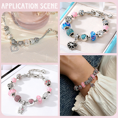 10Pcs Brass European Style Bracelets for Jewelry Making KK-PA0001-20-1