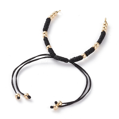 Adjustable Polyester Braided Cord Bracelet Making AJEW-JB00892-01-1