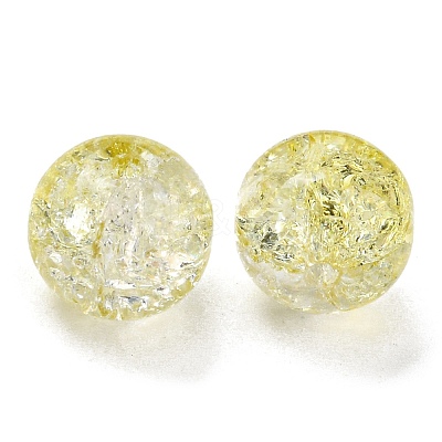 Transparent Crackle Glass Beads GLAA-L046-01A-10-1