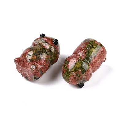 Natural Unakite Monster Figurines DJEW-N003-01E-1