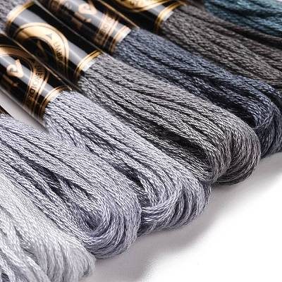 8 Skeins 8 Colors 6-Ply Polyester Embroidery Floss OCOR-M009-01A-05-1