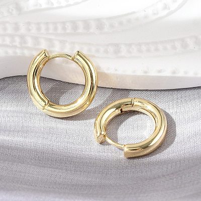 Rack Plating Brass Hinged Hoop Earrings for Women EJEW-E270-24G-1
