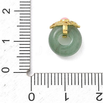 Natural Green Aventurine European Beads GG-D002-02B-01G-1