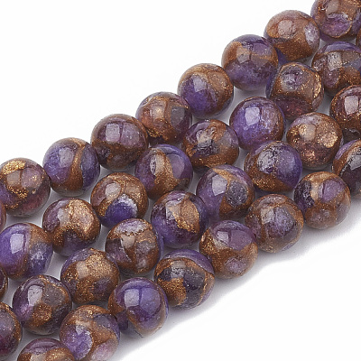 Natural Chalcedony Beads Strands G-S333-6mm-014A-1