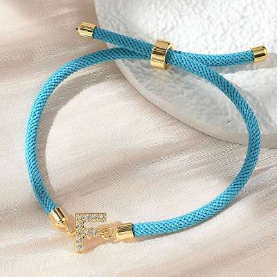 Adjustable Nylon Cord Bracelets X-BJEW-C096-01G-06-1