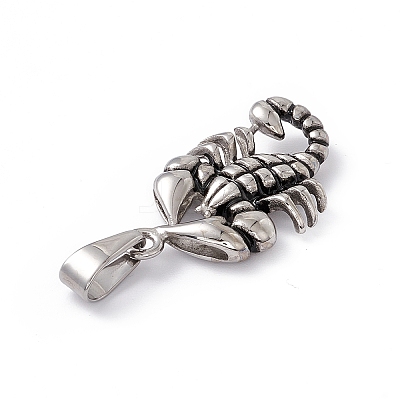 304 Stainless Steel Pendants STAS-G285-10AS-1