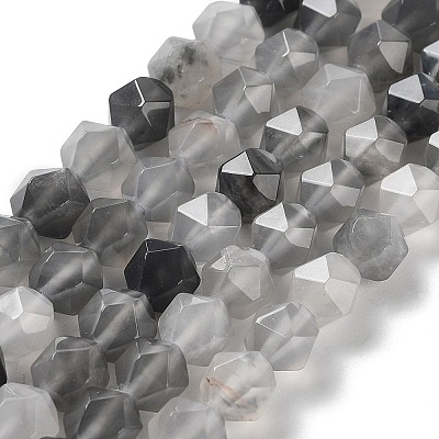 Natural Cloudy Quartz Beads Strands G-G030-A05-01-1
