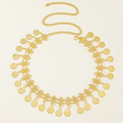 Alloy Coin Tassel Waist Belly Chains for Women FS-WG54A97-01-1