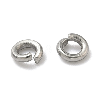 Tarnish Resistant 304 Stainless Steel Open Jump Rings STAS-E067-07-4mm-1