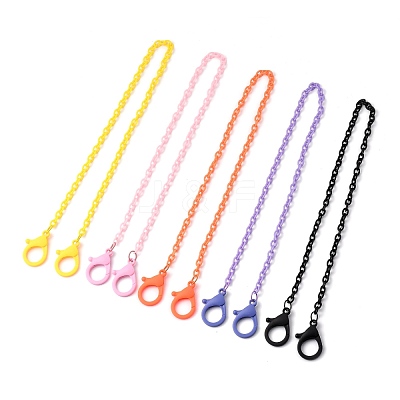 Personalized ABS Plastic Cable Chain Necklaces NJEW-JN02996-M-1