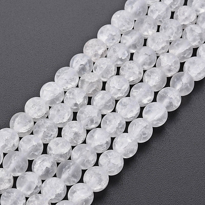 Crackle Glass Beads Strands GLAA-S192-D-007A-1