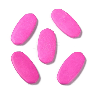 Dyed Natural Howlite Cabochons G-P510-03-1