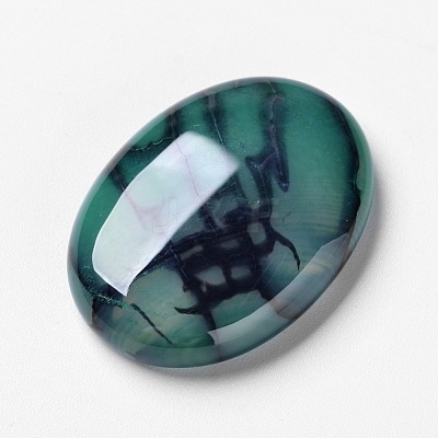 Natural Dragon Veins Agate Cabochons X-G-F296-04-22x30mm-1