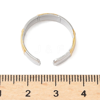 304 Stainless Steel Cuff Rings LS-RJEW-S626-06GP-B-1