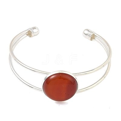 304 Stainless Steel Cuff Bangles for Women BJEW-JB14329-1